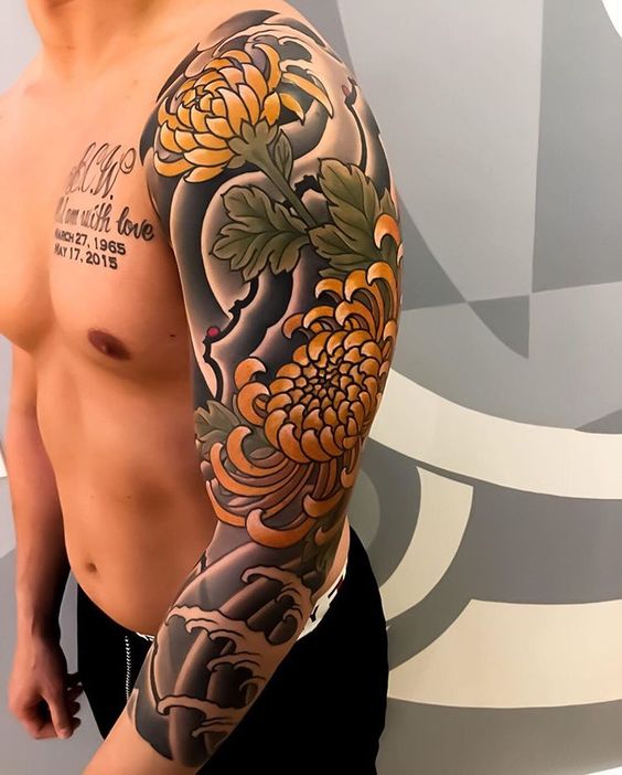 Tuyển tập 199 hình xăm hoa cúc đẹp độc lạ đầy tinh tế
